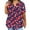 #A12-Watermelon Red, variant on XADYUY Womens Tops Plus Size 4th Of July Stars and Stripes Print Tunic Tops Oversized V Neck Short Sleeve Tees Independent Day Patriotic Oufits for Women,Wine XL