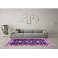 thumbnail image 3 of Ahgly Company Indoor Rectangle Oriental Purple Traditional Area Rugs, 7' x 10', 3 of 4