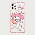 thumbnail image 1 of Cinnamoroll Kuromi-funda de silicona suave para iPhone, carcasa trasera transparente para iPhone 14 Pro Max 13 12 11 Pro Max Mini XR XS X 8 7 6 6S Plus SE 2020 Fivean unisex, 1 of 2
