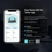 TP-Link Dual-Band BE3600 WiFi 7 Router with dual 2.5Gbps Ports, USB 3.0, 4x External Antennas, Parental Controls, and HomeShield. Archer BE3600.