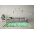 thumbnail image 3 of Ahgly Company Indoor Rectangle Abstract Turquoise Blue Modern Area Rugs, 3' x 5', 3 of 4