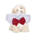 thumbnail image 3 of WORGEOUS Pet Red Bowknot Collar Pet Cat Cotton Tie Suministros para mascotas para la fiesta diaria Tamaño S, 3 of 8