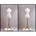 thumbnail image 4 of (JF-F2/4W+BS-01NX) Roxy Display New White Female Dress Form Body Form with Base and Necktop Size 2-4 34" 22" 34" (BS-01NX, White), 4 of 5