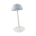thumbnail image 3 of Soporte para la cabeza, organizador de gorras con cúpula de encaje, cabeza de maniquí para peinar el cabello Azul claro, 3 of 8