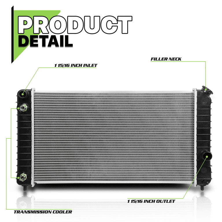 S10 Radiator Aluminum Radiator For 1996-2004 Chevy S10 / GMC Sonoma 4 ...