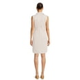 thumbnail image 3 of Time and Tru Women's Sleeveless Utility Shirt Dress, 3 of 5