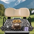 thumbnail image 3 of XYZCANDO Cow Print Highland Cow Golf Cart Seat Cover with 4 Pockets | Universal Non-slip Washable Protector for 2-Seat Golf Carts, 3 of 9