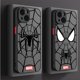 thumbnail image 4 of Funda de teléfono Marvel Spiderman para iPhone 11 12 Mini 13 14 Pro 15 Pro Max 7 8 Plus XR XS MAX carcasa dura mate, 4 of 5
