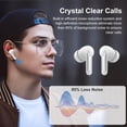 thumbnail image 5 of WeurGhy Wireless Earbuds Noise Cancelling Bluetooth 5.4 for iPhone Android Sports Workout, 56H Playtime Waterproof LED Display in Ear Headphones, White, 5 of 8
