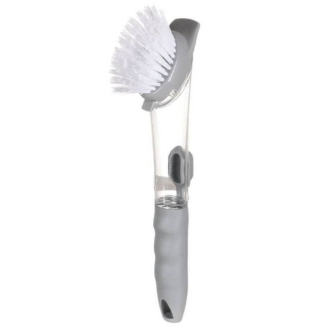 Cepillo para platos ZHAOCHENG con dispensador de detergente y soporte de almacenamiento