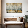 thumbnail image 3 of Elephant Stock Golden September Birch Wall Art - Horizontal Multi Panel Canvas - Living Room Wall Decor - Nature Multi Panel - Orange And White Decor By Michael Marcon - 45" x 28", 3 of 8