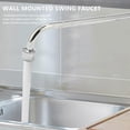 thumbnail image 2 of Pot Filler Kitchen Sink Faucet Wok Faucet Wall mounted Pot Filler Faucet (300mm), 2 of 5