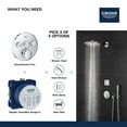 thumbnail image 2 of Grohe 29 161 Smartcontrol Triple Function Thermostatic Valve Trim Only - White, 2 of 7