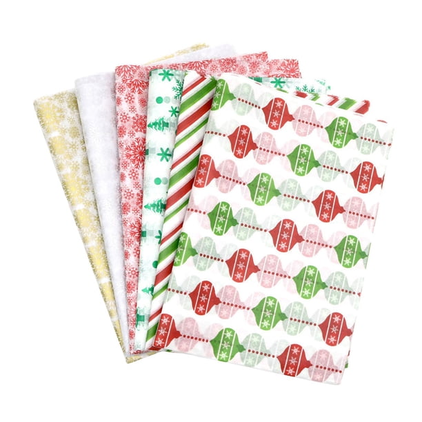 Papeles de regalo navideños Hojas de papel de seda navideño para decoración de regalos Papeles para manualidades para fiestas navideñas Festivales de