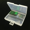 thumbnail image 3 of HLONK Battery Storage Box Transparent Large Capacity Portable 48Pcs AA AAA Rechargeable Battery Container Organizer for Home  L, 3 of 8