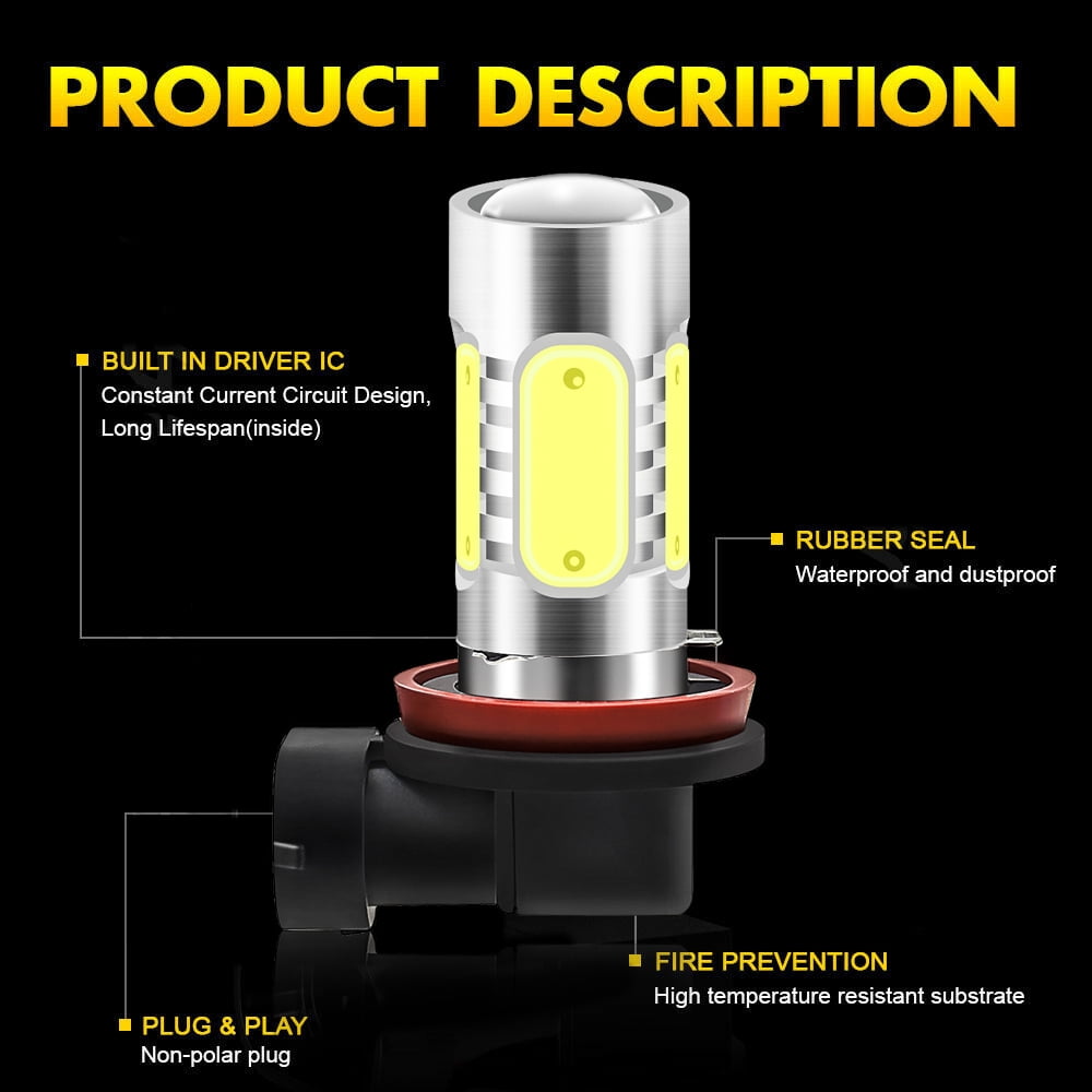 For MAZDA 3 2010 2011 2012 2013 - 6x LED Headlight Bulbs High Low Beam Fog Light