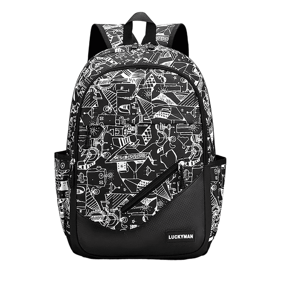 Mochila Escolar De Gran Capacidad Para Laptop Mochila Impermeable Para Hombre Y Mujer Negro Malubero Mochila Escolar Impermeable