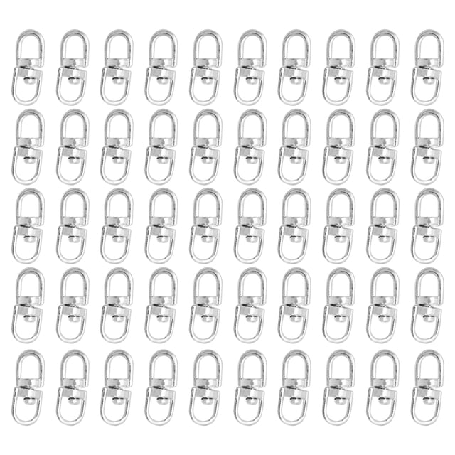 Weiweiguan 100 Pcs Crochets Pivotants à Enclenchement Lanière Boucle Clips Accessoires DIY