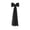 Black, variant on Giant Bow Decoration, 75'' x 18'' Big Satin Ribbon Bow for Wedding Birthday Party Backdrop Wall Christmas Tree Decor