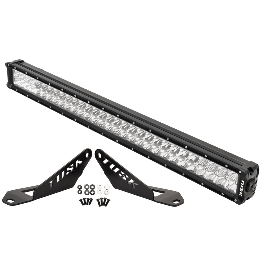 Tusk 30" Black Aluminum LED Light Bar Kit with Mounting Brackets