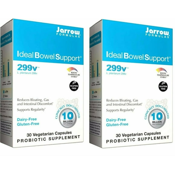 Jarrow Formulas - Probiotique de Soutien Intestinal Idéal, 30 Capsules - 2 Boîtes