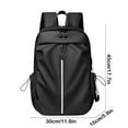 thumbnail image 3 of P-759 Black Large Capacity Shoulder Bag For Students School Backpack Lightweight Durable Multipurpose #mI5Bd, 3 of 6