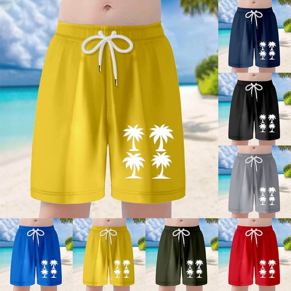 KKBOTIVE Boys Swim Shorts Size 10-12 Loose Lightweight Striped Cool Short Trousers Swimming Surfing Relaxed Soft Swimwear Bathing Pool Suit Z03Army Green 8-9 Years