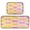 Yellow and Pink Bows, variant on 2-Piece Kitchen Rugs Set Non-Slip Mats Carpet Floor for Kitchen, Bathroom (19.7"x27.6" & 19.7"x47.2") Red Bows and Polka Dots