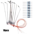thumbnail image 1 of Mosiee 10Pcs Oo/Ho Scale Lantern Modern Street Lighting Street Light Lamp Model Light 10Cm Model Railroads For Home Garden Decoration, 1 of 9