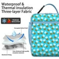 thumbnail image 2 of Bee Lovers Insulated Lunch Bag Box Student Reusable Lunch Bag with Side Pocket Cooler Tote Bag Office Hiking, 2 of 6