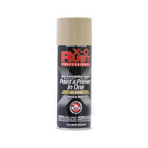 XOP26-AER Anti-Rust Enamel Paint & Primer, Pebble Gloss, 12-oz. Spray ...