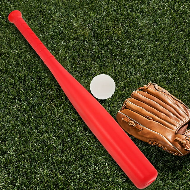 BESTYASH 2 Ensembles Bâton de Baseball en Plastique Rouge pour Enfants Jouet d'Extérieur avec Matériau Résistant à l'Usure