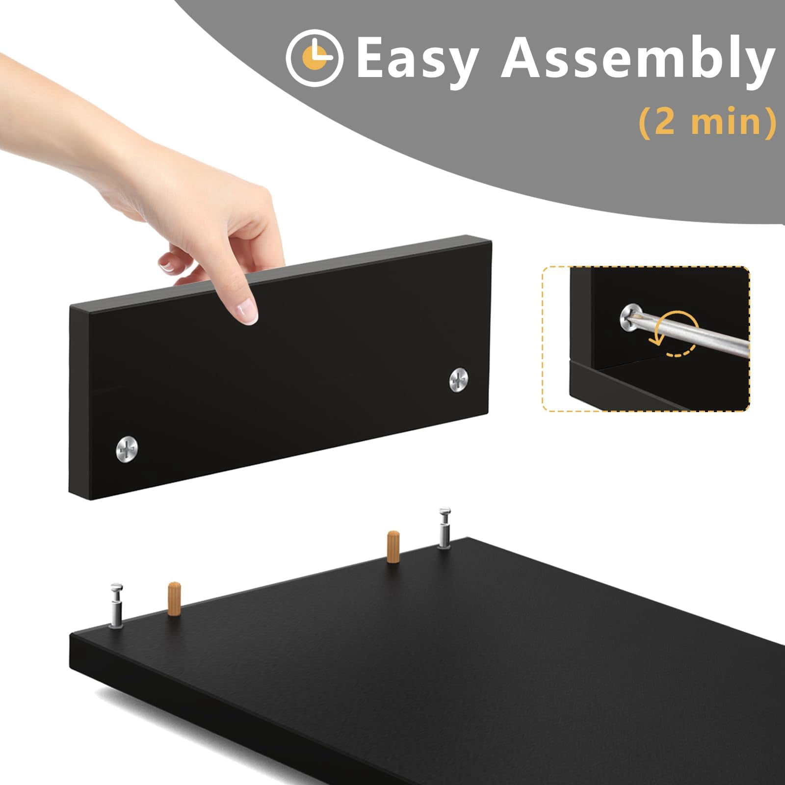 Tavr Dual Monitor Stand Riser Office Desktop Organizer For 2 Monitors  Adjustable Length And Angle 3 Shelf Extra Long Multifunctional Up To 43.3" Fit Computer Laptop Tv Black