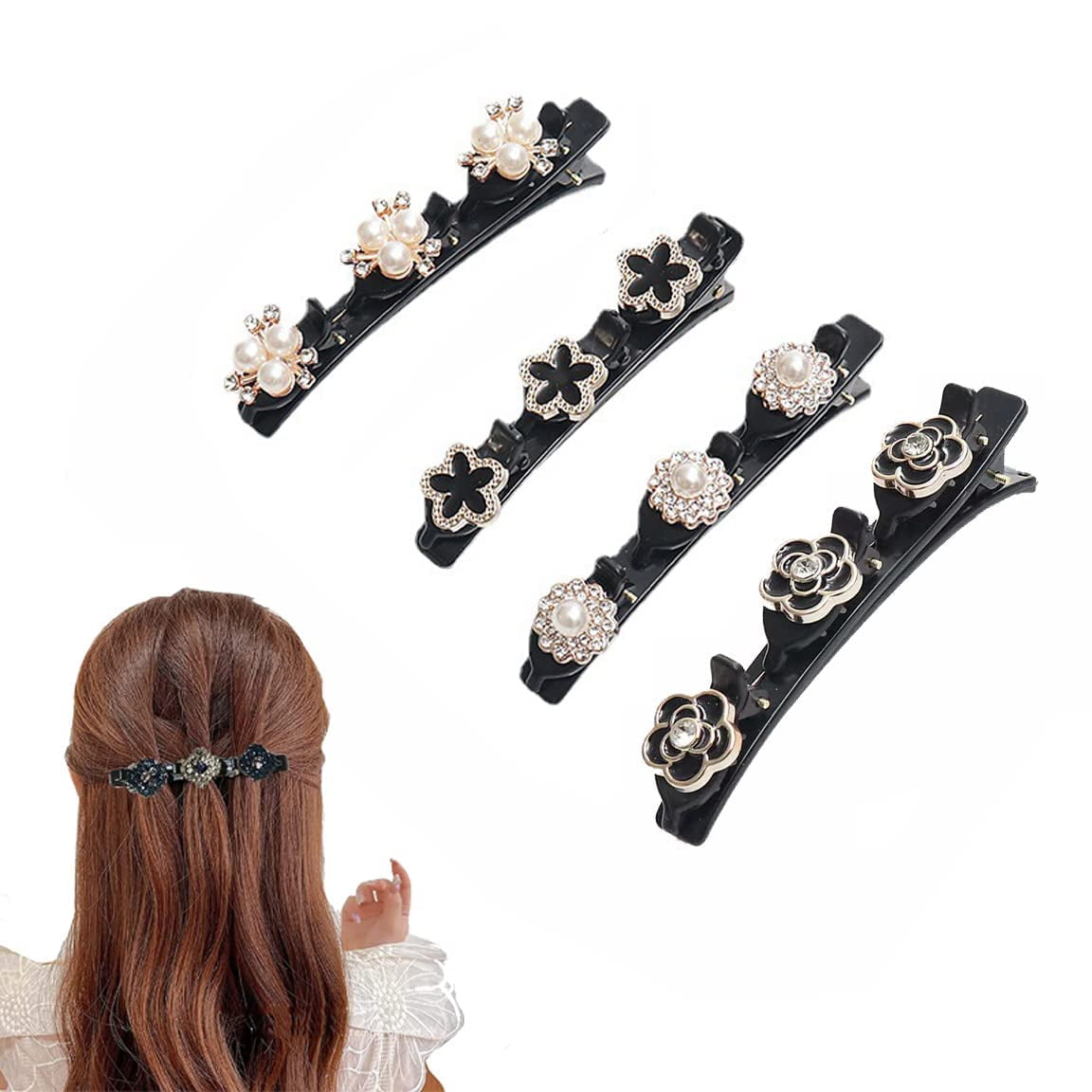 AccessHer Designer White Studed Back Hair Center Clip with Rhinestone s and  Girls (HP0317GC150GCGW): Buy AccessHer Designer White Studed Back Hair  Center Clip with Rhinestone s and Girls (HP0317GC150GCGW) Online at Best