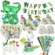 thumbnail image 4 of Globo de fiesta de dinosaurios, banderines, guirnalda, 1er cumpleaños, niño rugido, recuerdos de fiesta de cumpleaños, regalos, decoraciones de fiesta de dinosaurio de Safari en la jungla, 4 of 5