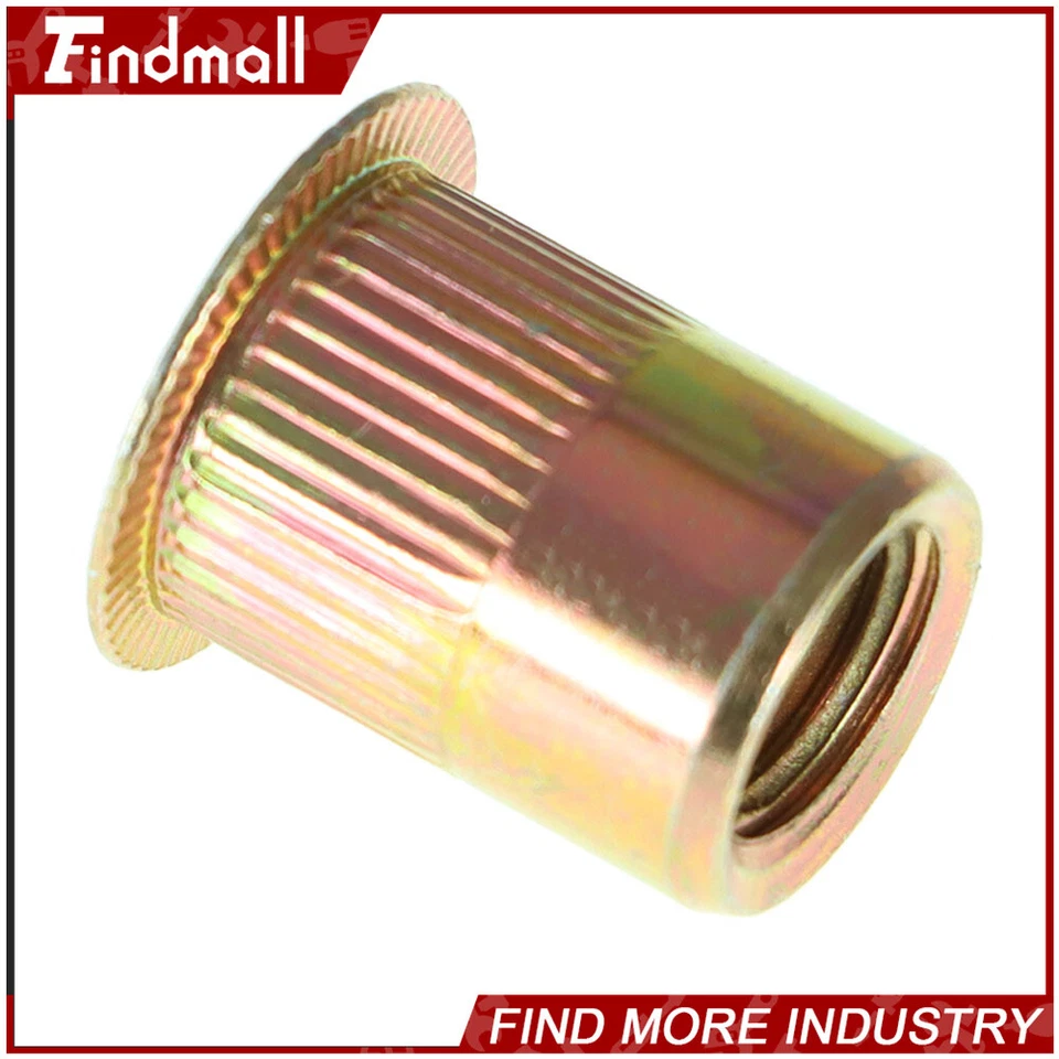 CIRCLE- Findmall 50 Pack 3/8-16 Rivet Gun Nuts Rivet Nuts Threaded Insert Nutsert