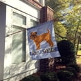 thumbnail image 2 of Brussels Griffon Welcome Flag Canvas House Size, 2 of 4