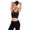 Black, variant on Women Removable Padded Sports Bras Workout Running Yoga Tank Tops