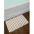 thumbnail image 2 of Jaguar Bath Mat, Retro Flowers and Jaguars Blossoming Corsage Botanical Illustration, Plush Bathroom Decor Mat with Non Slip Backing, 29.5" X 17.5", Pale Brown Pale Pink, by Ambesonne, 2 of 2