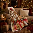 thumbnail image 3 of Cavalier Charles Spaniels Christmas Scene, Festive Pet Portrait Pattern, Warm Flannel Blanket for Living Room and Bedroom, Dog Lovers person's Day Gift, Pet Lover Home Decor, 3 of 9