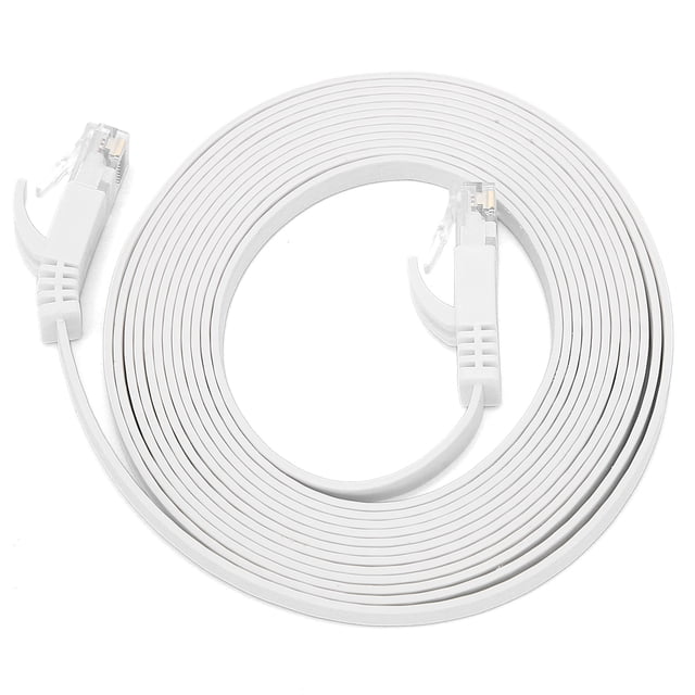 Cable Ethernet CAT6 Gigabit de 8 núcleos, par trenzado, puente de red, cable de cobre plano, suministros de 3 metros