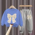 thumbnail image 2 of Toddler Girls Outfits Sets, Warm 2PC Fall and Winter Sweatshirts and Pants Active Wear Clothes Sets for Baby Kids Girls 2T 3T 4T 5T 6T 7T 8T O Size 4-5 Years, 2 of 4