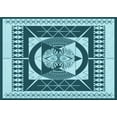 thumbnail image 1 of Ahgly Company Indoor Rectangle Patterned Medium Teal Green Area Rugs, 2' x 3', 1 of 6