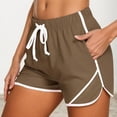 thumbnail image 1 of Short Pants for Women - Breathable Comfortable Casual Wear with Adjustable Drawstring and Versatile Split Design for Summer Activities, 1 of 6