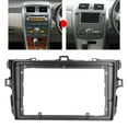 thumbnail image 3 of Powkky 9 Inch Silver Car Stereo Radio Fascia 2DIN ABS Audio Panel Bezel Replacement for Corolla 2006?2013, 3 of 10