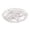 White, variant on Divided Acrylic Serving Tray, 3 Compartment Food Serving Platter, Separated Food Display Tray, Fruit and Veggie Serving Platter, Sectional Snack Serving Plate, Clear Acrylic Food Prep Tray