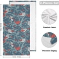 thumbnail image 2 of Abstract Xmas Birds Hand Towels 2 PCS, Merry Christmas Kitchen Towel Ultra Soft and Highly Absorbent,Decorative Fingertip Face Towel for Bathroom Hotel, 28.3"x14.4", 2 of 6