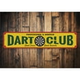 thumbnail image 1 of Dart Club Novelty Decor, Metal Wall Sign - 4x18 Inches, 1 of 4