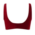 thumbnail image 5 of MKLEKYY Trajes De Baño Mujer Dos Piezas Women Lace Up Swimwear Tops Underwire Full Coverage Bikini Top Push Up Swim Crop Top Tie Back Bathing Suit Tops, 5 of 5