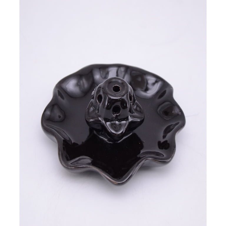 Mainstays Small Black Ceramic Backflow Incense Cone Holder photo 2
